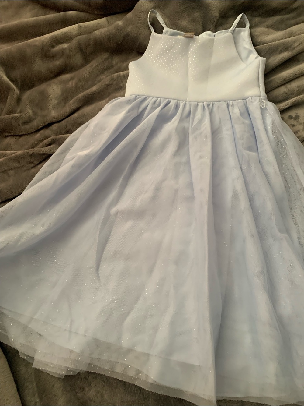 Monsoon sparkle Sparkle light blue Party Dress with Tulle Skirt age 3